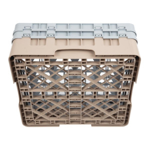 Držač za čaše s 25 odjeljaka Camrack bež boje Visina-L 500 x P 500 mm - Cambro