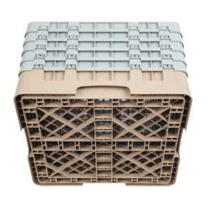 Držač za čaše s 36 odjeljaka Camrack bež - Š 500 x D 500 mm - Cambro