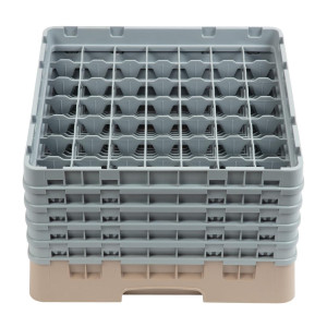 Držač za čaše s 49 odjeljaka Camrack bež-L 500 x D 500 mm - Cambro - Fourniresto