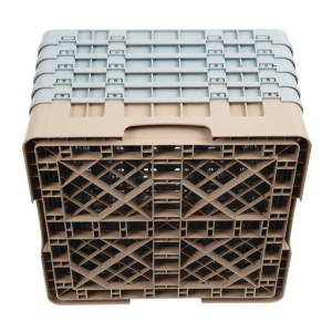 Držač za čaše s 49 odjeljaka Camrack bež-L 500 x D 500 mm - Cambro - Fourniresto