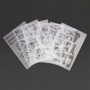 Set šablona za ploče - paket od 5 - Securit - Fourniresto