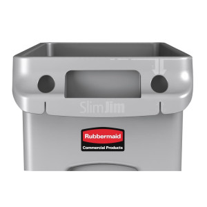 Kontejner Slim Jim sivi - 87L - Rubbermaid