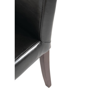 Stolice od crne eko kože - Bolero - Fourniresto
