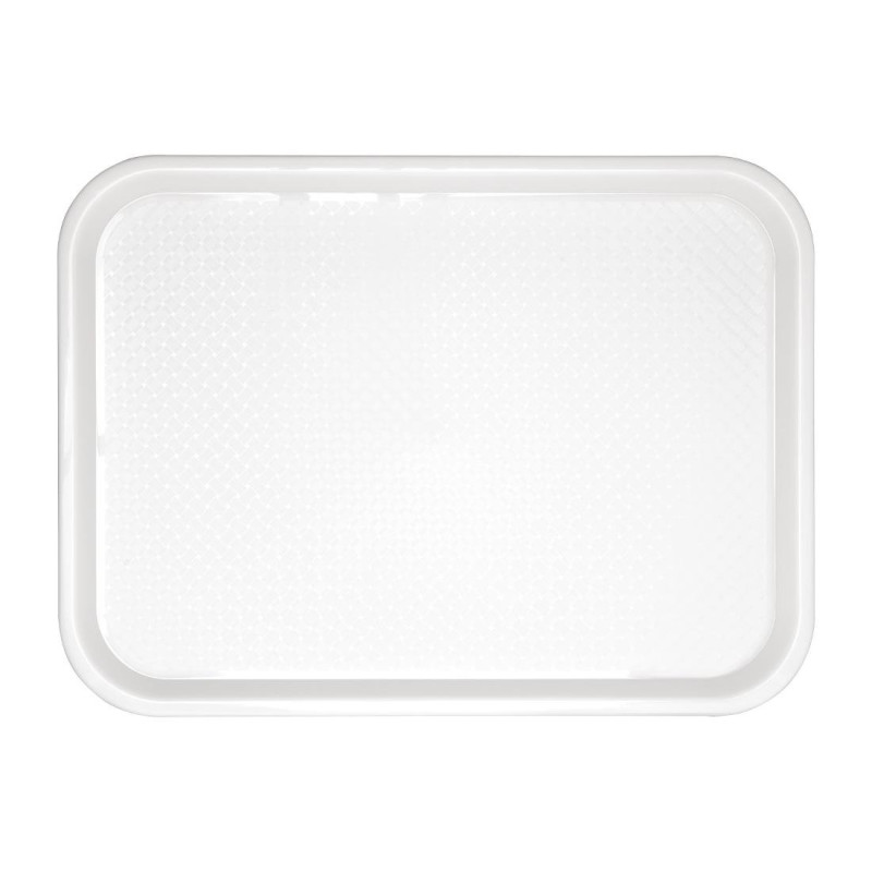 Plateau Fast Food En Plastique  Blanc 345 X 265Mm - Olympia KRISTALLON - Fourniresto