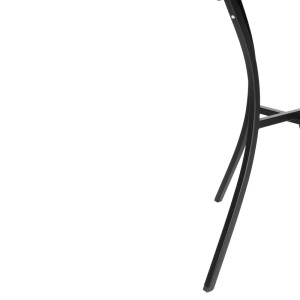 Stol Bistro kvadratnog oblika od perforiranog čelika - crni - 700 mm - Bolero - Fourniresto