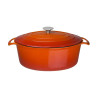 Large Oval Orange Dutch Oven - 6L - Vogue
