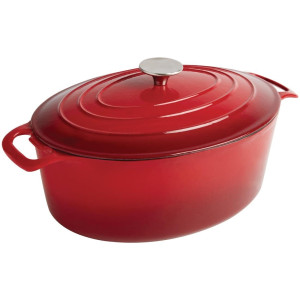 Cocotte Ovalna Crvena - 5L - Vogue