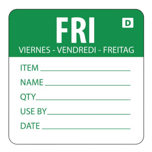 Otopive etikete Dan u tjednu "Petak" - Rolna od 250 - Vogue