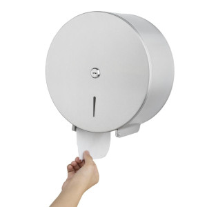 Distributer toaletnog papira Jumbo od nehrđajućeg čelika - Jantex - Fourniresto