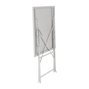 Stol za terasu kvadratnog oblika od čelika - siv - 600mm - Bolero - Fourniresto