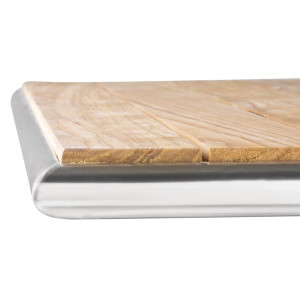 Stol bistro kvadratnog oblika s preklopnim vrhom od jasena - 600mm - Bolero - Fourniresto