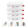 Kutija za hranu GN1/2 - 4L - Paket od 4 - Araven - Fourniresto