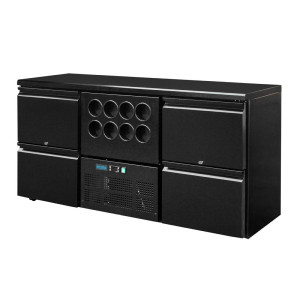 Stražnji bar Serija U 4 ladice i hladnjak za vino za 8 boca - 380L - Polar