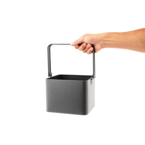 Košara za stol od pocinčanog čelika siva - 180x155x135mm - Olympia - Fourniresto