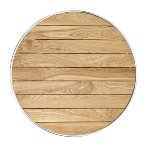 Stolac za stajanje, okrugli, od jasenovog drveta - 600 mm - Bolero - Fourniresto