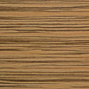 Stolica s kvadratnim naslonom od zebrano drveta - Set od 4 - Bolero - Fourniresto