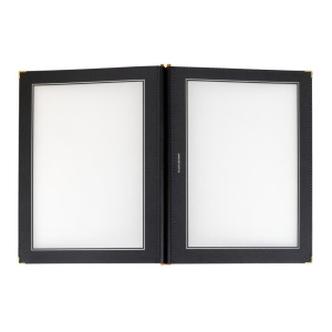 Zaštitni okvir za jelovnike od crnog drvenog okvira A4 - Securit - Fourniresto