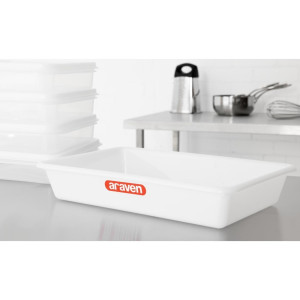 Plitka prozirna plastična posuda za hranu 435 mm - Araven - Fourniresto