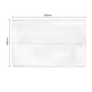 Rešetka za hlađenje velikog formata - Š 635 x D 406 mm - Vogue