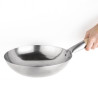 Wok ravna posuda od nehrđajućeg čelika - 25,4 cm - Vogue - Fourniresto