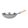 Wok od blagog čelika - 35,6 cm - Vogue - Fourniresto