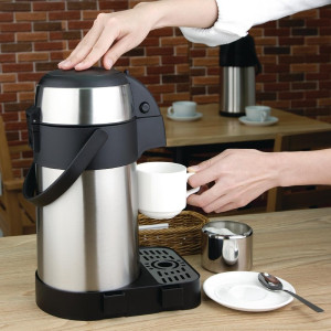 Boca s pumpom od nehrđajućeg čelika - 2,5L - Olympia