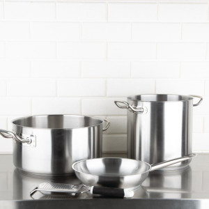 Tava za indukcijsku ploču od nehrđajućeg čelika - Ø 240mm - Vogue