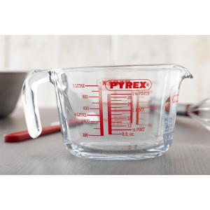 Mjerna posuda od stakla s oznakom 1L - Pyrex - Fourniresto