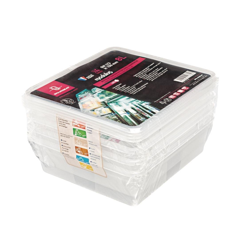 Kutija za pohranu GN2/3 Modulus za intenzivnu upotrebu 12L - Set od 4 - Bourgeat - Fourniresto