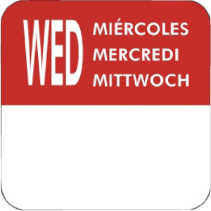 Skup naljepnica za dane u tjednu - 7 rola od 1000 - Vogue - Fourniresto