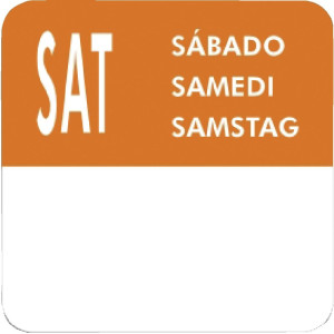 Skup naljepnica za dane u tjednu - 7 rola od 1000 - Vogue - Fourniresto