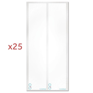 25 praznih naljepnica za ponovnu upotrebu boce, 3 markeri i 2 krpe - FourniResto