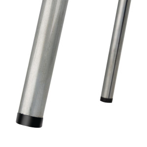 Niski tabure od pocinčanog čelika s drvenim sjedištem Cantina - set od 4 - Bolero