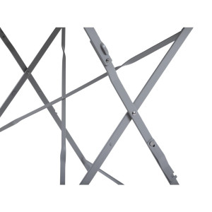 Stol za terasu sklopiv sivi - 1100 x 700 mm - Bolero