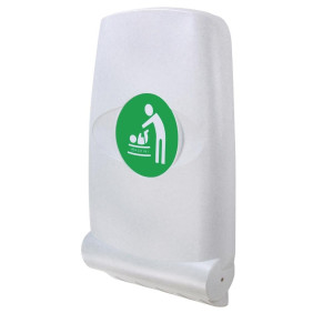 Stol za presvlačenje Magrini vertikalni bijeli - Ušteda prostora i optimalna sigurnost