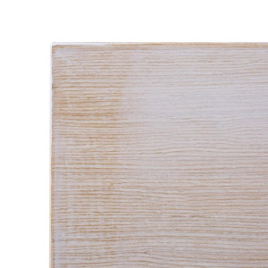 Kvadratni vintage bijeli stolni pladanj s predbušenim rupama 700 mm Bolero - Visokokvalitetni ratan od drveta