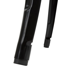 Stol za bar u crnoj boji s drvenim pladnjem Bolero - elegantan i funkcionalan