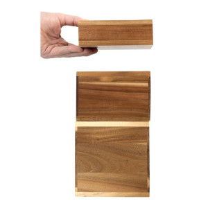 Povećanja od ariša 50/100/150mm - Set od 3 Olympia - Acaia drvo & Visina prezentacije