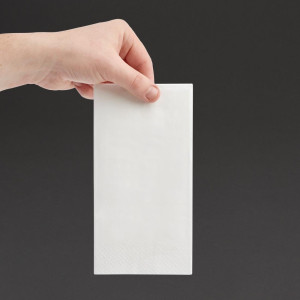 Salvete za večeru 3 sloja bijele boje - paket od 1000 komada | Optimalna apsorpcija