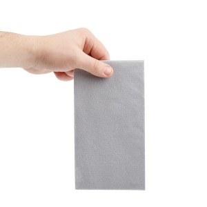 Salvete za stol Airlaid, presavijene na 8 Premium sive 40x40 cm - Vrhunska kvaliteta