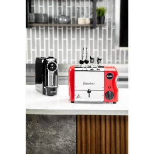 Toster Rowlett Rutland crvene boje s 2 utora - BRZI & KOMPAKTNI!