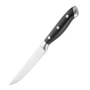 Rivetski noževi za odrezak s crnom ABS drškom - Set od 6 - Olympia