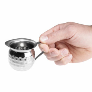 Mini vrč za mlijeko od kovanog nehrđajućeg čelika - 120 ml - Set od 6 - Olympia