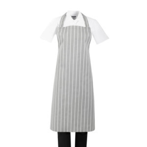 Prugasta siva i bijela pregača - Whites Chefs Clothing