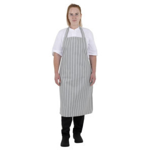 Prugasta siva i bijela pregača - Whites Chefs Clothing