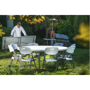 Sklopiva stolica - crna - HENDI