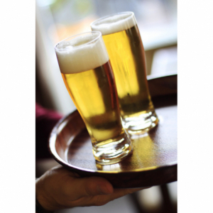 Drveni okrugli pladanj s visokim rubom - promjera 360 mm - Brend HENDI