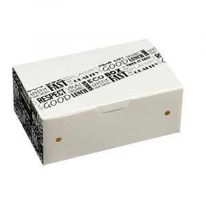 Kutija od 6 nuggetsa "District" od kartona - 114 x 73 x 45 mm - Paket od 50