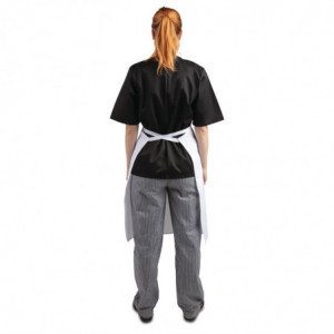 Pregača Bavette Bijela 711 x 656 mm - Bijela kuharska odjeća - Fourniresto