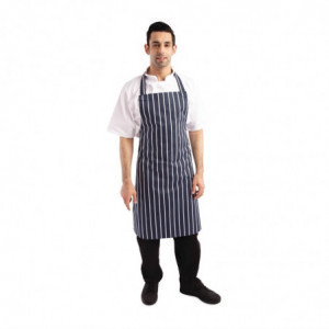 Pregača bez džepa s prugama u plavoj i bijeloj boji 965 x 710 mm - Whites Chefs Clothing - Fourniresto